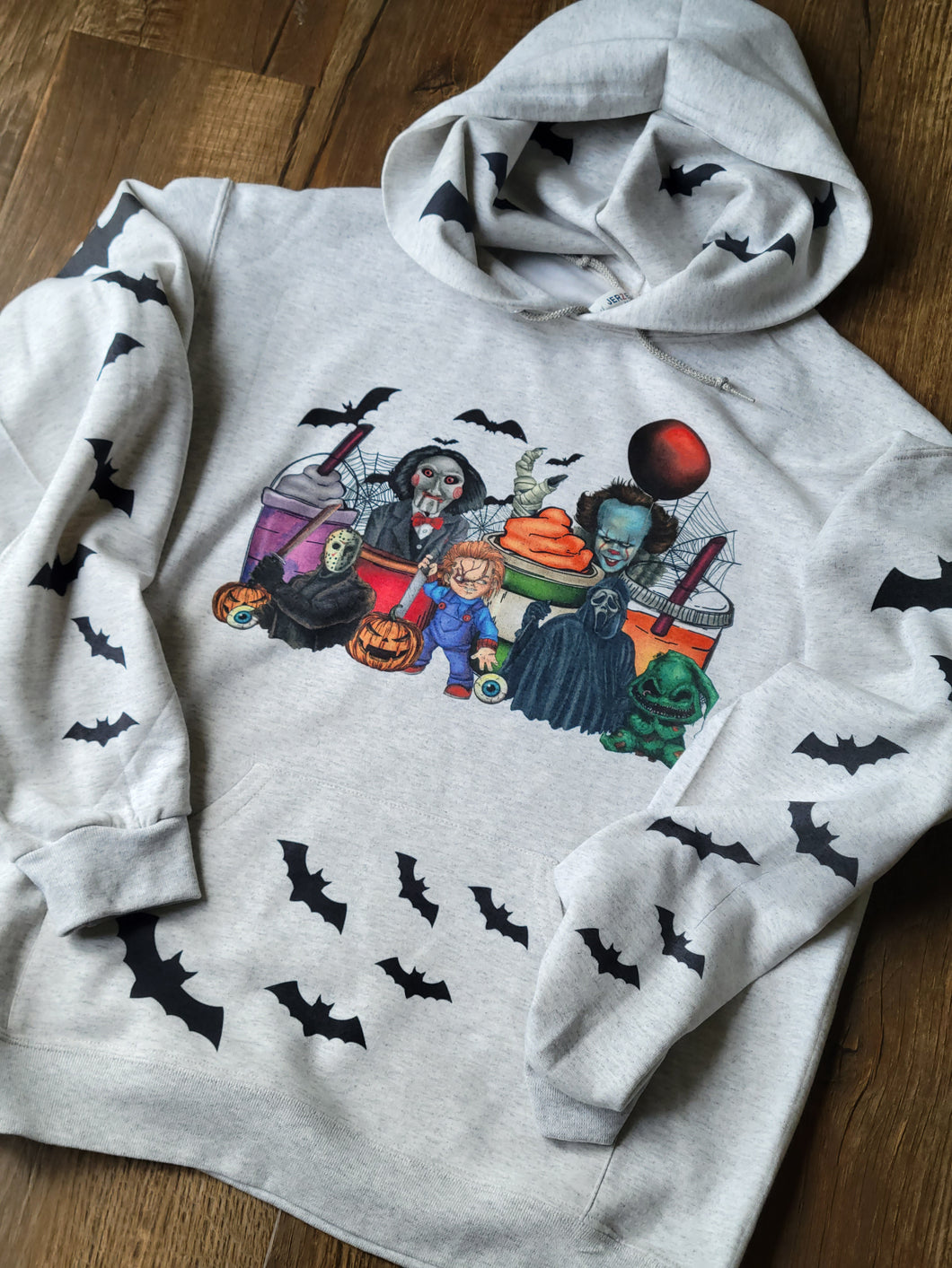 Horror Hoodie with bats