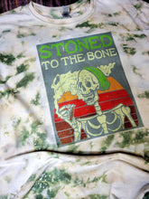 Load image into Gallery viewer, Stoned to the bone bleached tee
