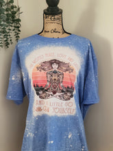 Load image into Gallery viewer, Peace Love And Light Bleached Tee
